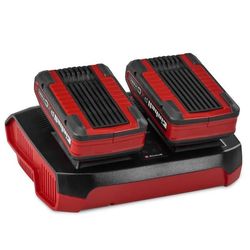 Einhell Laddare Dubbel Power X-Twincharger 4A PXC (18V, Samtidig laddning av 2 Batterier 18 V)