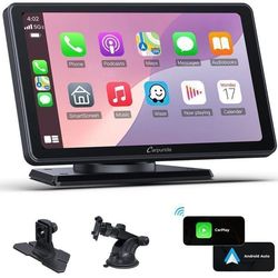 CARPURIDE V3 Bilradio 7" CarPlay trådlös och Android Auto, IPS pekskärm, Bluetooth, Navigation