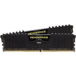 RAM-minne - CORSAIR - Vengeance LPX DDR4 - 16GB 2x8GB DIMM - 2666 MHz - 1,20V - Svart (CMK16GX4M2A2666C)