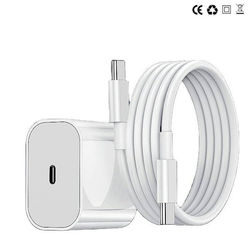 iPhone 17 / 16 / 15 Pikalaturi 2M USB-C - USB-C -kaapelilla
