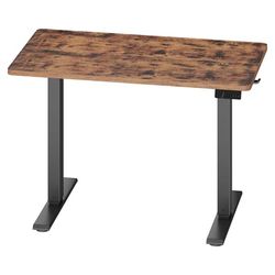 Elektriskt höj- och sänkbart skrivbord med minnesfunktion | Vintage brun | 80x50x72-120 cm