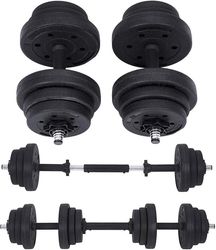 Håndvægtesæt med vægte - fitness - sort - 4 x 2,5 kg, 4 x 1,25 kg, 4 x 1 kg