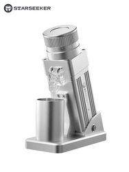 E55 Pro - Elektrisk kaffekvarn - Koniskt titanmalverk 5,5 cm - 11+ Malningsnivåer - 72 W - 110 V - EU-kontakt - Aluminiumhölje - Lila