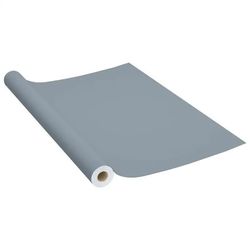 Selvklæbende møbelfolie - PVC dekorfilm - 500 x 90 cm - Til møbler og skabe - Grå