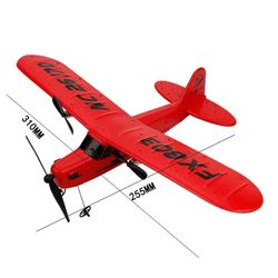 FX803 - RC Glidflygplan - 2,4G Fjärrkontroll - 2 Kanaler - 12–15 Min Flygtid - 120 m Räckvidd - EPP-Skum - Röd