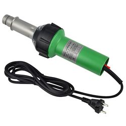 Varmluftspistol - 1600 W värmepistol - 40–600 °C - Justerbar temperatur - Plastsvets/Krympplast PP PVC - CE - EU‑kontakt 220 V