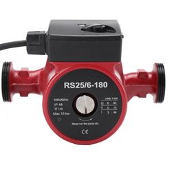 Cirkulationspump/tryckförstärkarpump - RS25/6-180 - 220 V - Högtryck - EU-kontakt - För dusch & tvättmaskin