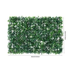 Kunstig vedbend hegnsmåtte - Vægpanel - 12-pak - 60×40 cm - Densitet 247 sting - Privatlivsafskærmning ude - PE - Grøn