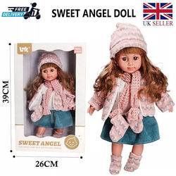 14Inch Blonde Reborn Baby Doll Realistic Winter Outfit born Girl Kids Toy Brand New