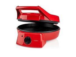 Nedis FCPM100FRD, 1 pizza(er), Sort, Rød, 30 cm, 230 °C, Kraft indikator, 0,75 m