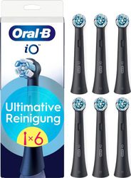 Oral-B iO Ultimate Clean tannbørstehoder – svarte – 6-pakning