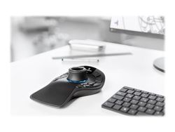 3Dconnexion SpaceMouse Pro Wireless - Bluetooth Edition - 3D-mus - ergonomisk - 15 knapper - trådløs - 2.4 GHz, Bluetooth, USB-C - USB trådløs mott...