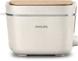 Philips 5000 Series HD2640 Eco Conscious Edition - Brödrost - 2 skiva - 2 Kortplatser - matt silkesvit