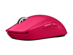 Logitech G PRO X SUPERLIGHT 2 - Mus - gaming - optisk - 5 knapper - trådløs - 2.4 GHz - USB Logitech LIGHTSPEED-mottaker - rosa