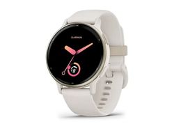 Garmin vívoactive 5 - Elfenben - smartklokke med bånd - silikon - håndleddstørrelse: 125-190 mm - display 1.2" - 4 GB - Bluetooth, ANT+, Wi-Fi - 26 g