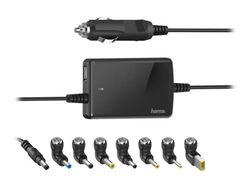 Hama "Slim & Light" Universal Car Notebook Power Supply Unit - Strömadapter för bil - 12 V - 70 Watt - svart