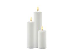 Juledekorasjon Tork Sirius Sirius Smilla oppladbart lyssett Ø 5 cm - hvit - 3 stk