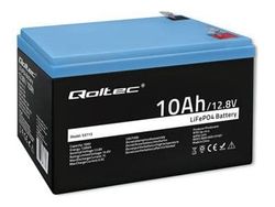 Qoltec - Batteri - LiFePO4, 12,8 V, BMS - litium järn fosfat - 10 Ah - 128 Wh
