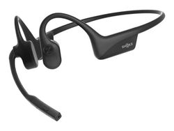 SHOKZ OpenComm2 Bluetooth-hodesett med benledning, industrielt, svart