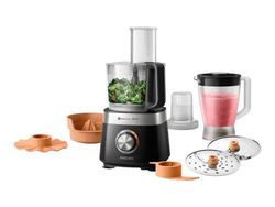 Philips Viva Collection HR7530/10 Pienikokoinen monitoimikone, 2,1 L, Musta, Rotaatio, 19000 RPM, 1 m, 1 levyt