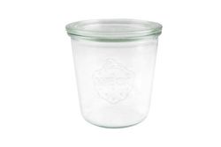 Sylteglas, Rund, Ø 100, højde 107 Glass, transparent, pakke a 6 stk Weck Fødevaregodkendt