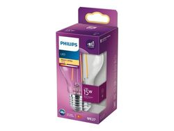 Philips Hehkulankalamppu, kirkas 15W A60 E27, 1,5 W, 15 W, E27, 150 lm, 15000 h, Lämmin valkoinen