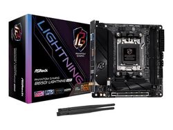 ASRock Phantom Gaming B650I Lightning WiFi - Moderkort - mini ITX - Socket AM5 - AMD B650 Chipuppsättning - USB-C 3.2 Gen2, USB-C 3.2 Gen 1, USB 3....
