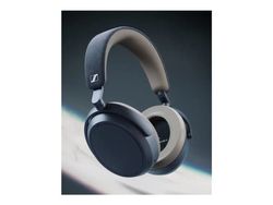 Sennheiser MOMENTUM 4 - Hodetelefoner med mikrofon - full størrelse - Bluetooth - trådløs, kablet - aktiv støydemping - 2,5 mm jakk, USB-C - denim
