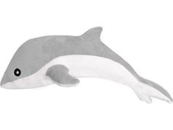 LeanToys Plush Dolphin Mascot Grå 70 cm