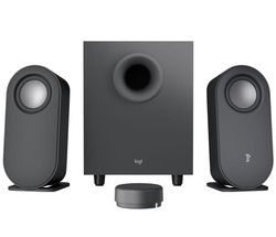 Logitech Z407 - Android Edition - högtalarsystem - för persondator - 2.1-kanals - trådlös - Bluetooth - USB - 40 Watt (Total) - grafitgrå