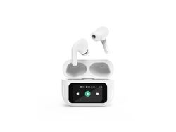 Gembird TWS-LCD-ANC-01-W - True wireless-hörlurar med mikrofon - inuti örat - Bluetooth