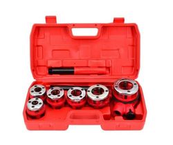 AWTOOLS rørgjengeverktøy sett 6 deler 1/4", 3/8", 1/2", 3/4", 1", 1-1/4" (koffert)