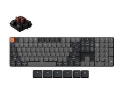 Keychron K5 - Version 2 - tangentbord - QMK, mekanisk - 100% - full size - bakgrundsbelyst - trådlös - Bluetooth 5.2, USB - tangentbrytare: Keychro...