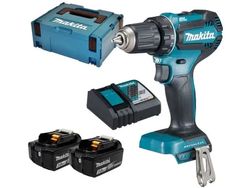 Makita DDF485RFJ Cordless drill, 18 V, 2x 3.0 Ah Li-ion, 50/25 Nm, 1.7 kg, LED, BL-motor, MAKPACK