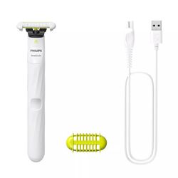 Philips OneBlade QP1924/22 intimtrimmer våt och torr, vit