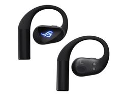 ASUS ROG Cetra - True wireless-hodetelefoner med mikrofon - åpent øre - Bluetooth / 2,4 GHz radiofrekvens - aktiv støydemping - svart