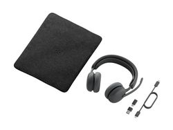 Logitech Zone Wireless 2 ES for Business - Hodesett - Bluetooth - trådløs, kablet - aktiv støydemping - USB-C - grafitt - UC-sertifisert