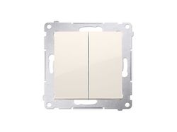 Kontakt-Simon DW5A.01/41, Plast, Vit, IP20, IP44, 250 V, 16 A, 75 mm