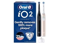 Braun Oral-B iO Series 2 Night Black/Calm Pink med 2 børstehoder (016704)