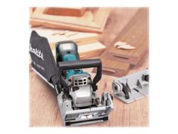 Makita DPJ180 - Biscuit joiner - sladdlös - 100 mm - inget batteri - 18 V - Utan batteri och laddare - SOLO