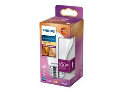 Philips Hehkulankalamppu, huurrettu 100 W A60 E27, 10,5 W, 100 W, E27, 1521 lm, 25000 h, Lämmin hehku