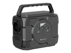 Sandberg - Bærbar strømstasjon - AC 230 V / DC 5 - 20 V - 200 watt - litiumion - 48000 mAh - 172.8 Wh - utgangskontakter: 6