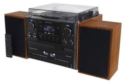 Soundmaster MCD5600BR musikkanlegg 10 W DAB+/FM Bluetooth, svart/tre
