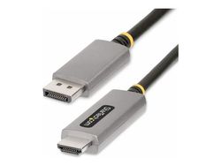 Startech 6ft (2m) DisplayPort to HDMI Adapter Cable, 8K 60Hz, 4K 144Hz, HDR10, DP 1.4 to HDMI 2.1 Active Video Converter, DisplayPort Desktop to HD...