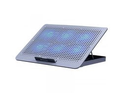 Defender NS-520 laptopkjøler, 15,6", 2xUSB, 6 vifter, baklys, metall