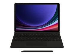 Samsung EF-DX725 - Tangentbord och foliefodral (bokomslag) - AI-bok - med pekplatta - trådlös - POGO pin, Bluetooth - svart tangentbord, svart fodr...