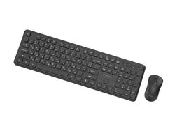 Gembird Slim Pro Business - Tastatur- og mussett - full size - trådløs - 2.4 GHz - Cyrillic - svart