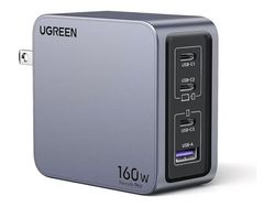 Ugreen Nexode Pro series - Strømadapter - GaN - 160 watt - PD 3.1/PPS, QC 4.0, Super Charge, Apple Fast Charge - 4 utgangskontakter (3 x USB-C, USB...