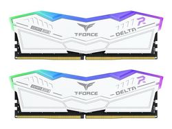 T-Force DELTA RGB - DDR5 - sats - 32 GB: 2 x 16 GB - DIMM 288-pin - 3000 MHz / PC5-48000 - CL30 - 1.35 V - ej buffrad - on-die ECC - vit