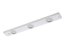 EGLO KOB LED lysliste/armatur i hvid, velegnet til skabs/underskabsbelysning, 3x2,3W LED, 3x260LM, 3000K med afbryder på listen, L: 60 cm